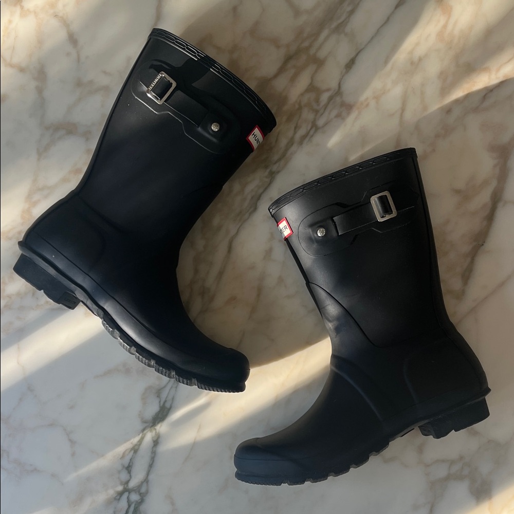 Women's Original HUNTER Short Rain Boots in black